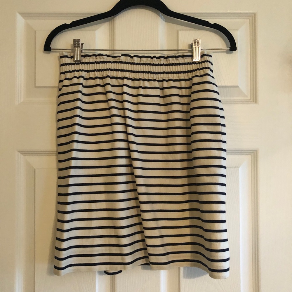 J. Crew stripped skirt, navy/white - Size 2